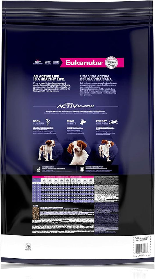 Eukanuba Puppy Medium Breed Dry Dog Food, 30 lb