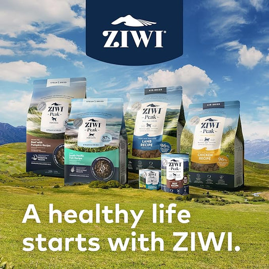 ZIWI Peak Beef Dog Food Bundle – All Natural, High Protein, Grain Free & Limited Ingredient, with Superfoods (Air-Dried 1.0 lb Bag + Case of 12, 6oz Cans)